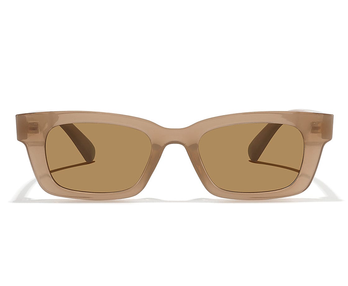 CheRing Brown Women's Rectangle Sunglasses AR11996